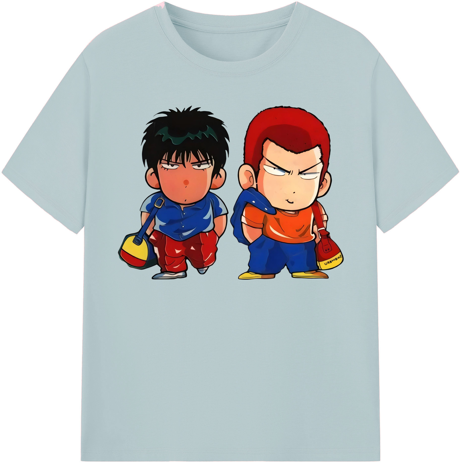 SLAM DUNK／スラムダンク 綿100％半袖Tシャツ（フロントプリント）